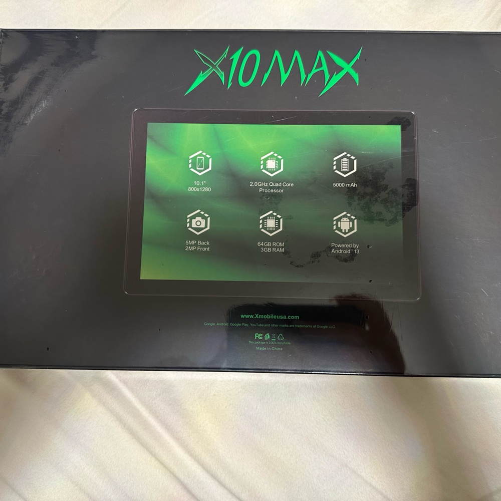 X10 Max tablet